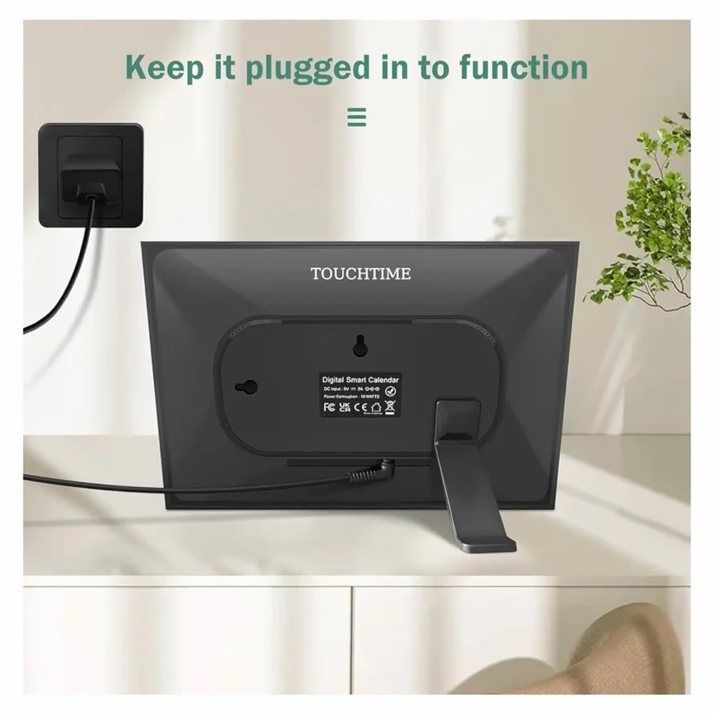 SmartFrame Black Digital Calendar Display